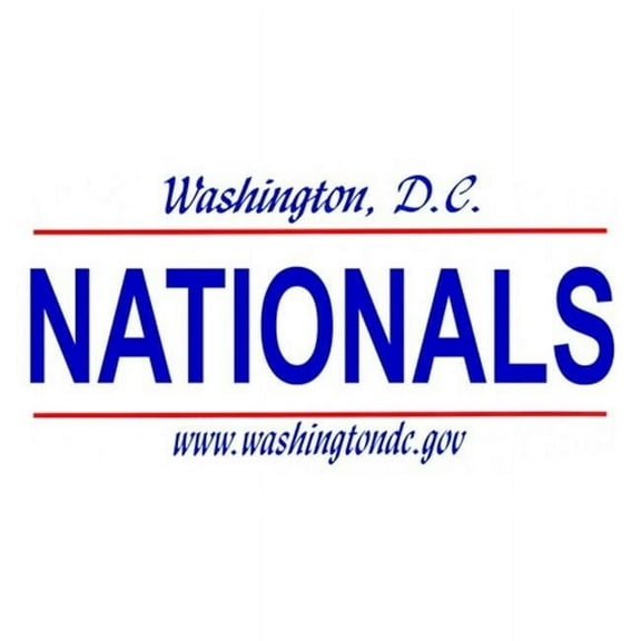 Washington DC State Background License Plates- Nationals 6 x 12 standard size license plates