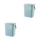 thumbnail image 1 of Cateissary Cubo de basura para colgar en la pared del baño, cubo de basura con tapa de cocina, Cubo de basura cubierto con hermeticidad fuerte, Azul 2piezas, 1 of 6