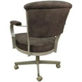 thumbnail image 2 of Miami Swivel Tilt Metal Caster Chair - Outlier Ash Brown Fabric - Beige Frame, 2 of 3