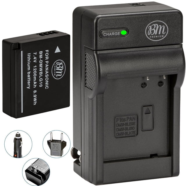 Kastar DMW-BLG10 Battery & Charger Kit For Panasonic Lumix DC-ZS70, DC-GX9, DC-ZS200