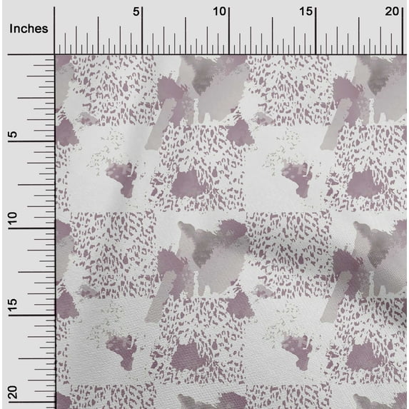 oneOone Viscose Jersey Dusty Brown Fabric Leopard Skin & Texture Watercolor Sewing Fabric By The Yard Printed Diy Clothing Sewing Supplies 60 Inch Wide