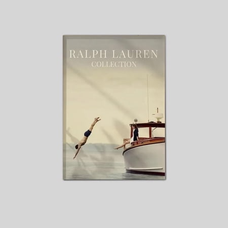luxury yacht poster vintage ralph lauren collection style nautical fashion wall art Poster Size 24''x36'' Googate