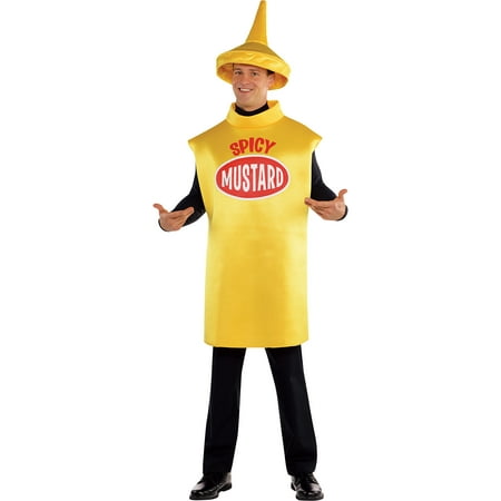 AMSCAN Spicy Mustard Halloween Costume for Adults, Standard, with Arm Holes