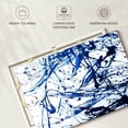 thumbnail image 6 of Elephant Stock Abstract Navy Drip Wall Art - Horizontal Canvas Wall Art - Living Room Wall Decor - Abstract Canvas - Blue And White Decor - 24" x 16", 6 of 8