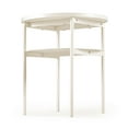 thumbnail image 3 of Mellow Table d'Appoint et de Bout Rond Polyvalent AIDA avec Tablette de Rangement, Beige, 3 of 9