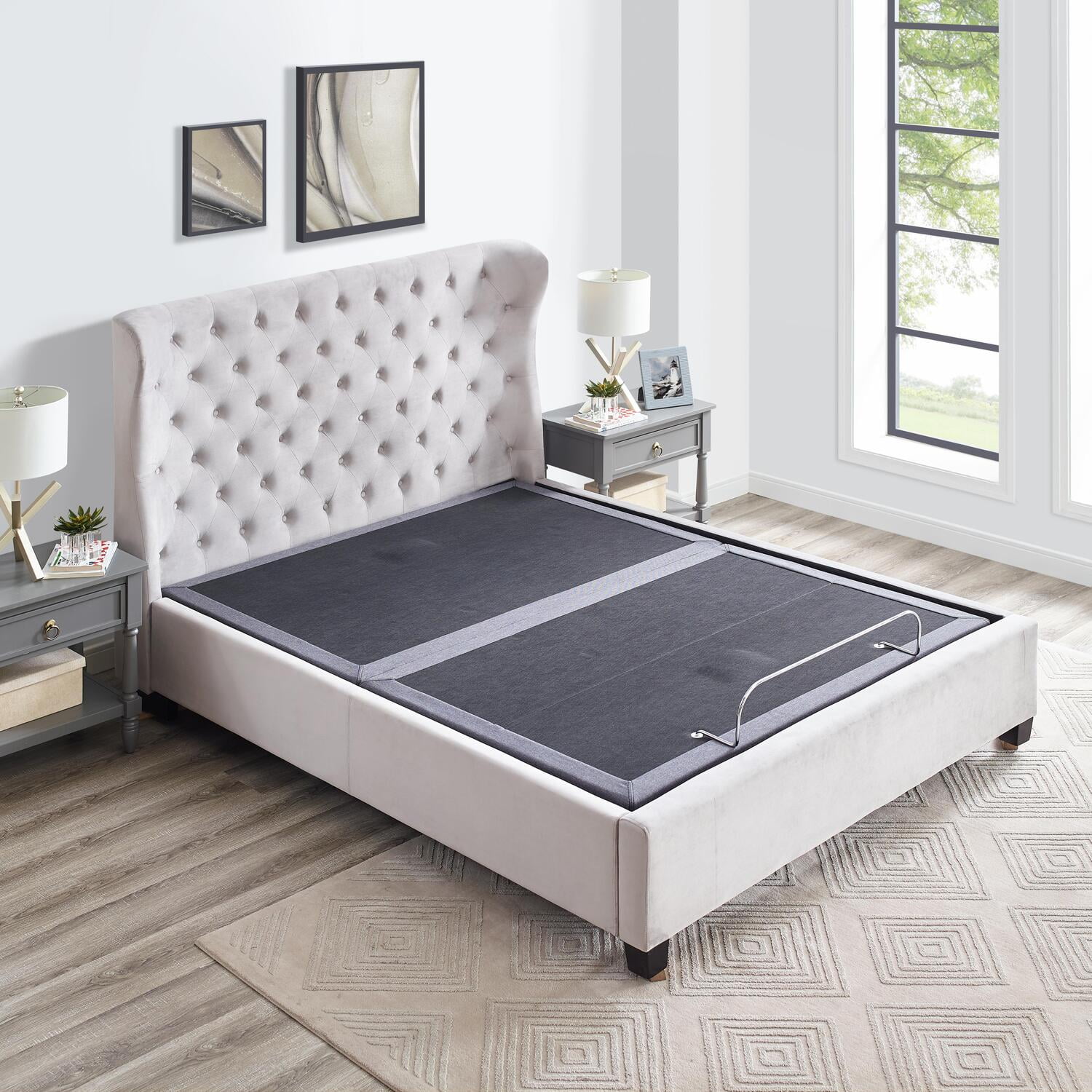 Bed frame for an adjustable base deals
