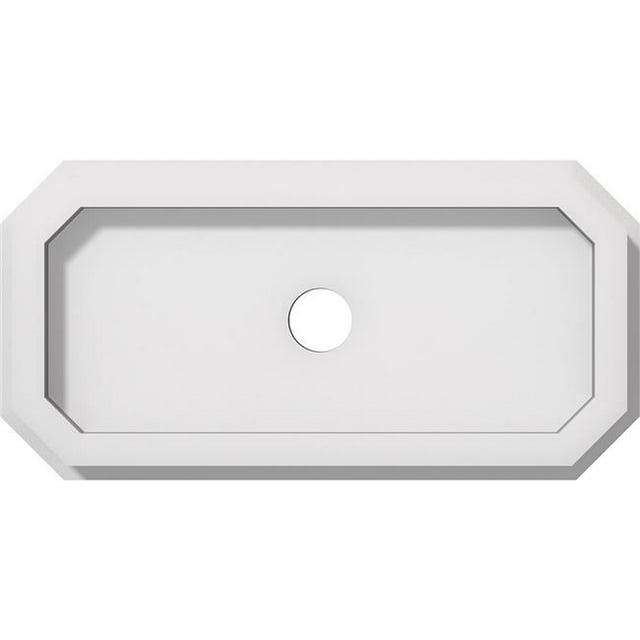 Ekena Millwork CMP10X5ED-01000 1 in. ID x 3.5 in. Rectangle Emerald Architectural Grade PVC Contemporary Ceiling Medallion