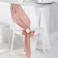 thumbnail image 5 of BalsaCircle 5 Dusty Rose Accordion Crinkle Taffeta Chair Sashes Wedding Decorations, 5 of 8