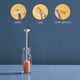 thumbnail image 5 of Cepillo de esponja para limpiar botellas con mango largo y soporte | Limpiador de botellas y vasos de 28 cm | Herramienta para limpiar botellas de agua deportivas y decantadores de vino, 5 of 7