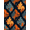Black, Pattern 4, variant on ODIKA 4' x 6' Machine Washable Non-Slip Area Rug, abstract geometric High Traffic Rug, Orange, 1107287