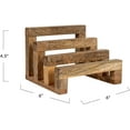 thumbnail image 4 of Creative Co-Op 6 Inches Mango Wood Cutting Board 3 Sections for Kitchen, Natural Stand, 4 of 7