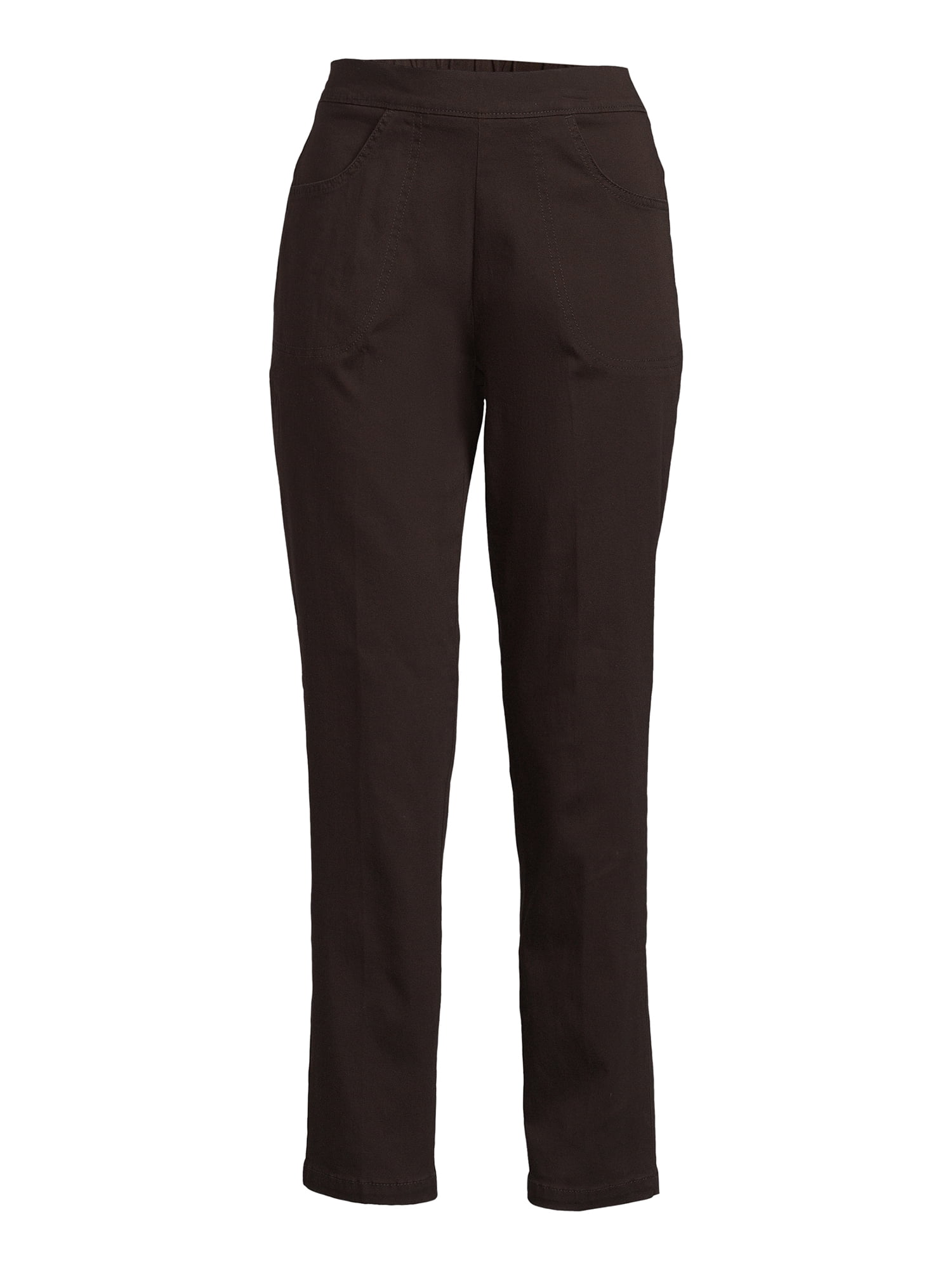 RealSize Women's Stretch Pull On Pants with Pockets, 29" Inseam for Regular, Sizes XS-XXL