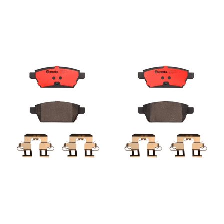 Brembo 06-12 Ford Fusion/07-12 Lincoln MKZ Rear Premium NAO Ceramic OE Equivalent Pad