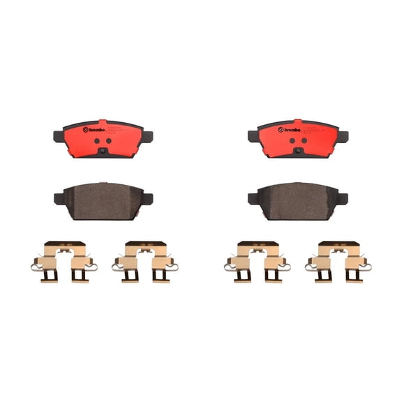 Brembo 06-12 Ford Fusion/07-12 Lincoln MKZ Rear Premium NAO Ceramic OE Equivalent Pad