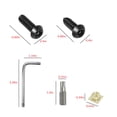 thumbnail image 4 of Screws,Frame Screws Fit Plate Screws Stainless Screws Fit Screws Stainless Steel -theft License Plate License Plate Screws Plate Car Frame Steel Plate Car Stainless Steel Plate, 4 of 5
