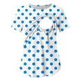 thumbnail image 6 of Gytharion Women's Fashion Printed Breastfeeding Maternity Tops Crewneck Short Sleeve Pregnant Tshirts Casual Breathable Nursing Blouse, 6 of 6