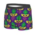 thumbnail image 2 of Disketp Mardi Gras Carnival3 Men'S Boxer Briefs,Soft And Breathable Cotton Underwear With Comfortflex Waistband, 2 of 8