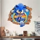 thumbnail image 5 of Pegatinas de pared de Sonic, pegatinas de pared autoadhesivas para decoración de dormitorio de niños con dibujos animados, pegatinas de videojuego de erizo, suministros para fiestas de cumpleaños, 5 of 5