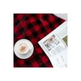 thumbnail image 7 of Omsix Black and Red Buffalo Plaid Fleece Blanket Queen Size, Soft Flannel Bed Blanket, Checkered Decorative Couch Sofa Blanket & Throws, Warm Cozy Farmhouse Blanket Fall Winter Gift, 90x90, 7 of 7