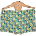thumbnail image 4 of HAPPY BAY Men's Pareo Standard Surfing Sarong Full Beach Wrap One Size Blue-F336 Summer Vacation Party, 4 of 5