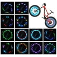 thumbnail image 1 of Luces para ruedas de bicicleta, paquete de 2 neumáticos, luces LED impermeables para radios de bicicleta, luces de seguridad para neumáticos, gran regalo para niños y adultos, cambio de 30 patrones, 1 of 4