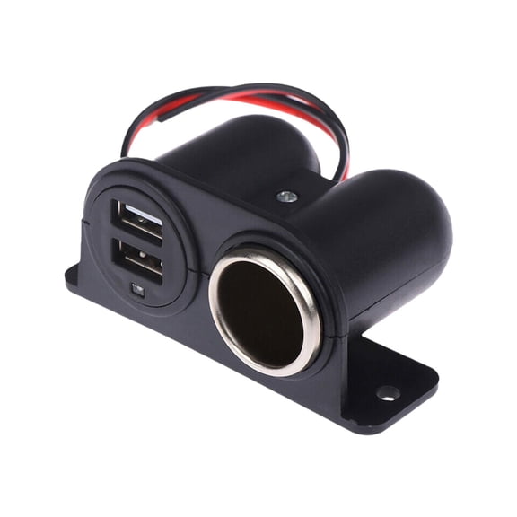 12V / 24V socket 2x USB Charger Cigarette Lighter Car NEW Plug 2023 U1L1