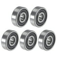 thumbnail image 5 of Rodamientos de bolas de surco profundo 625-2RS 5mmx16mmx5mm Doble sellado de acero cromo P5 5pcs, 5 of 5