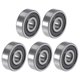 thumbnail image 5 of Rodamientos de bolas de surco profundo 625-2RS 5mmx16mmx5mm Doble sellado de acero cromo P5 5pcs, 5 of 5