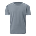 thumbnail image 4 of Homeyce Men's UPF 50+ Swim Shirts Short Sleeve Sun Protection Quick Dry Rash Guard Athletic T-Shirt for Fishing Beach Surf,Gray L, 4 of 5