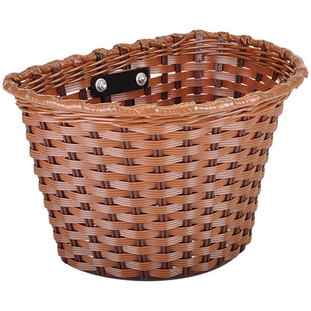 KENT 65226 Medium Bicycle Basket, Plastic, Brown