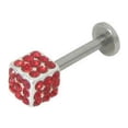 thumbnail image 4 of Labret Monroe 14G Forme de Cube en Acier Chirurgical avec des Bijoux - 4 Couleurs Disponibles, 4 of 4