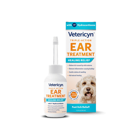 Vetericyn Triple-Action Ear Treatment for Dogs and Cats. 1.5 fl oz