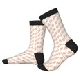 thumbnail image 2 of KLL Hand Drawn Snake Print Cool Socks Men's Women's Crew Socks Funny Crazy Novelty Stockings, 2 of 7