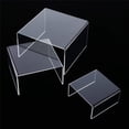 thumbnail image 3 of Fall Decorations Indoor Clothes Organizer Home Textile Storage 6PCS Clear Acrylic Display Risers Jewelry Display Riser Shelf Showcase Fixture Clearance, 3 of 6