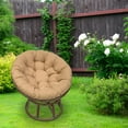 thumbnail image 6 of simhoa Chair Pad Patio Seat Cushion 40cm Waterproof Surface Thick Seat Cushion Pillow Hammock Chair Pad for Garden Egg Chair Kitchen Khaki, 6 of 10