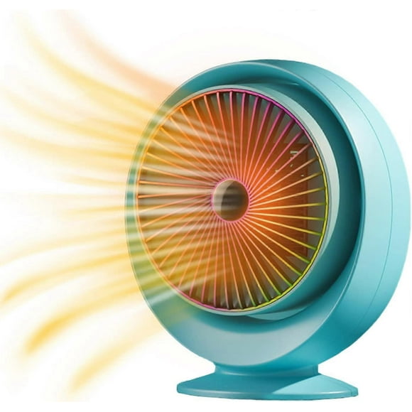 Electric Heater, 500W/800W Space Heater with 2 Modes, PTC Ceramic Fan Heater Balance 30 Up and Down, Bathroom Fan Heater