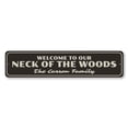thumbnail image 2 of Welcome to Our Neck of the Woods Novelty Decor, Metal Wall Sign - 4x18 Inches, 2 of 4