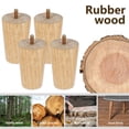 4Pcs Solid Wood Furniture Leg Kit 8/15/20cm Height Furniture Feet ...