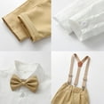 thumbnail image 4 of TAIAOJING Kid Toddler Boy Clothes Outfit Toddler Boys Long Sleeve Shirt Tops Pants With Tie Child Kids Gentleman Outfits Party Dress For 18-24 Months, 4 of 5