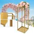 thumbnail image 5 of 4Pcs Flower Floor Stand Metal Column Flower Stand Flower Arrangement For Wedding Party Dinner Centerpiece, 5 of 8