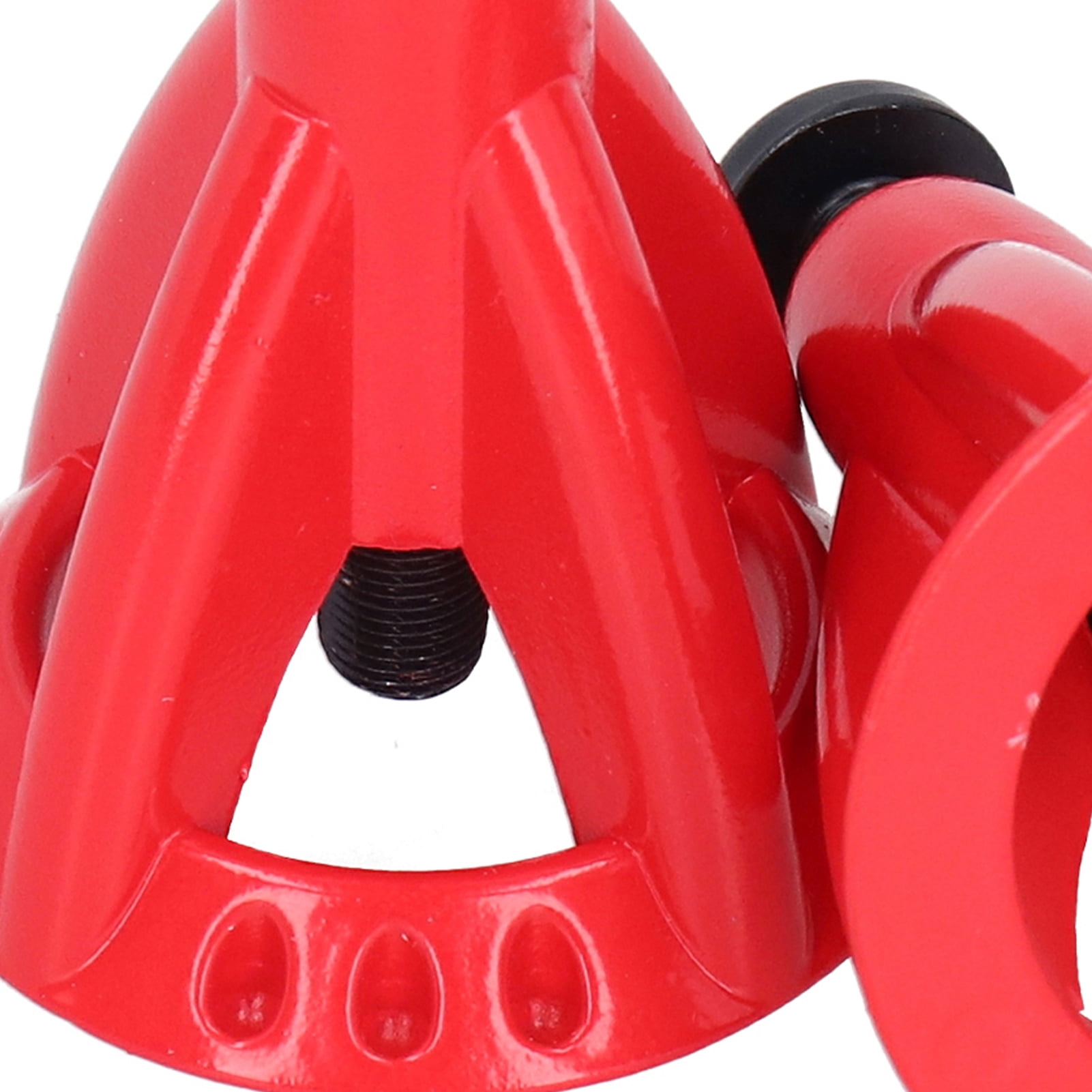 2pcs Metal 6T Jack Stand Adjustable Height Simulation Lifting for 1/10 Car Toy ToolsRed