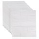 thumbnail image 1 of Paquete de 10 paneles de pared autoadhesivos con papel tapiz de ladrillo 3D, 38,5 x 35 cm, pegatinas de pared con patrón de ladrillo blanco, para baño, dormitorio, sala de estar, balcón, cocina, 1 of 2
