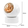thumbnail image 3 of Mini ventilador Spaceman recargable por USB, 3 velocidades, ajustable, para escritorio, cuello y mano blanco, 3 of 9