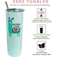 thumbnail image 6 of Llama Gifts for Women - Llama Tumbler Llama Cup with Lid and Straw - 20 Oz Stainless Steel Coffe Tumbler Bottle Water - Christmas Birthday Gifts, 6 of 6