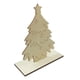 thumbnail image 2 of Árbol De Navidad Elk Adornos Inicio Decoración De Escritorio Artesanía 2 Macarena Decoraciones de madera de árbol de Navidad en 3D, 2 of 8