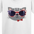 thumbnail image 4 of Inktastic 4th of July Girl Patriotic Cat Youth T-Shirt, 4 of 5