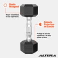 thumbnail image 2 of Mancuerna Hexagonal Altera  Acero Forro de Neopreno 8 Lbs, 2 of 6