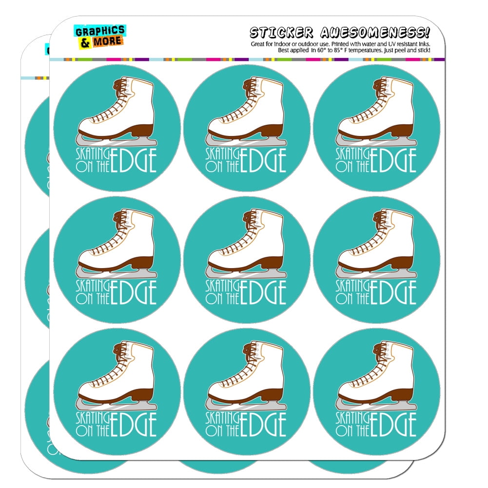 Ice Skates Figure Skating Living On The Edge Planner Calendar Scrapbooking  Crafting Stickers 