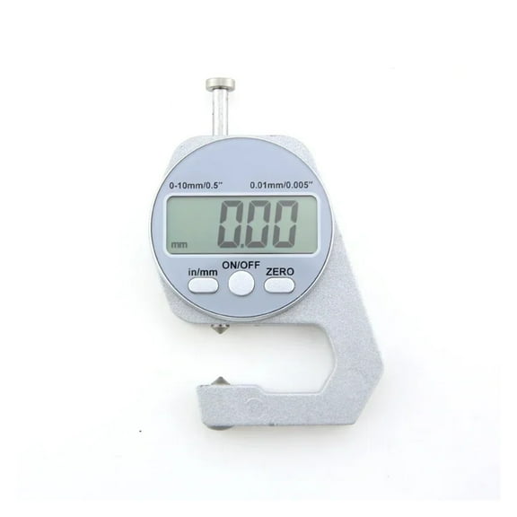 Digital Display Thickness Gauge Zinc Alloy Electronic LCD Micrometer Metric Wall Thickness Measurement Tools 0-10/20mm ,Precision Measuring