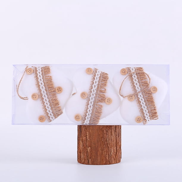 Ganfancp Christmas Foam Decoration Supplies Árbol de Navidad Caja Colgante Pequeña Escena Redonda Adornos Colgantes Ofertas Del Día 3X Colgante de Espuma de Cáñamo